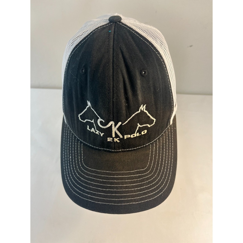 Lazy‎ 2K Polo Snapback Trucker Hat Black Million Mesh Back Richardson 112 Impera